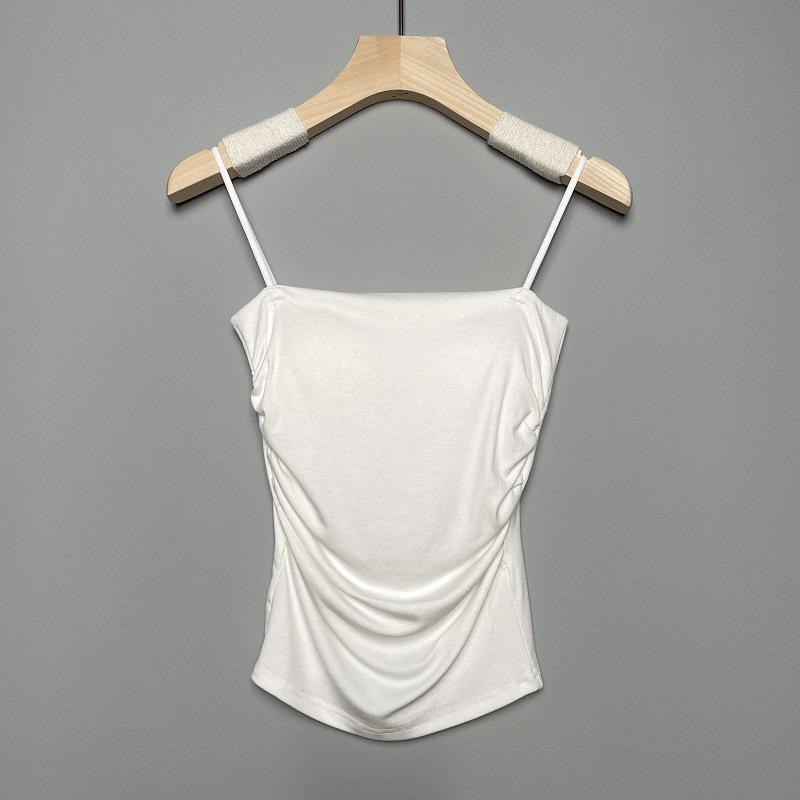 Dongdaemun Slim Backless Camisole with Chest Pads - Sexy and Pure Design for Women