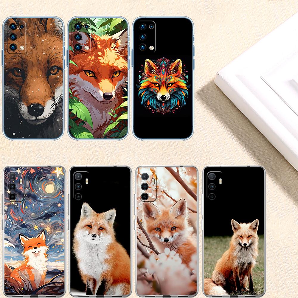 RE31 fox cute Transparent Phone Case for Motorola Moto G40 G04 G05 One Ace Action  Fusion + Plus Hyper Macro Vision Zoom