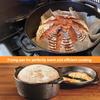 2 In 1 Cast Iron Dutch Oven with Skillet Lid Dutch Oven Pot with Dual Handles for Bread Frying Baking Camping BBQ Cookware Pan