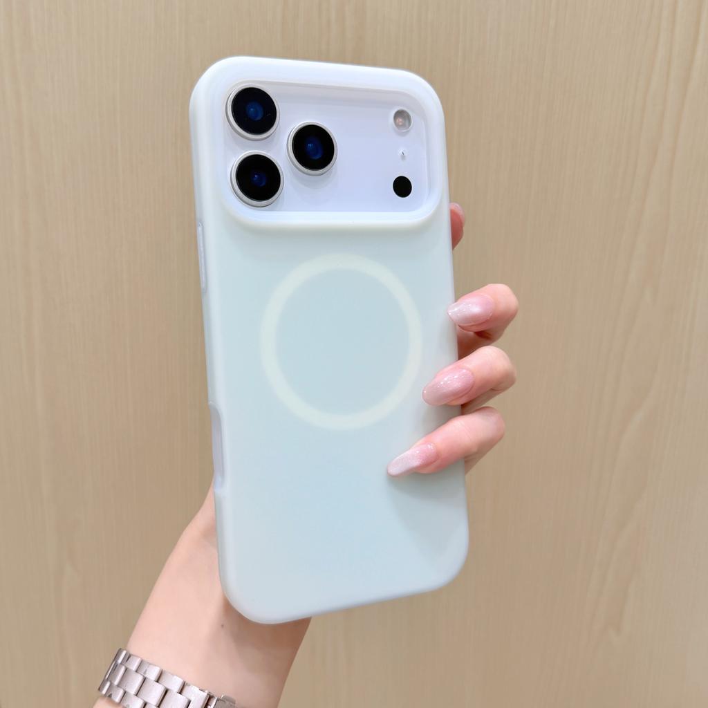 Frosted Jelly ForMagsafe Silicone Case ForiPhone 17 Air 16 15 14 13 12 11 Pro Max Fluorescent Color Magnetic Shockproof Cover