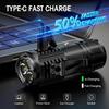 Super Bright 3 LED Flashlight Type-C Rechargeable Zoom Torch Portable MINI Lantern Powerful Outdoors Camping Cycling Hiking Lamp
