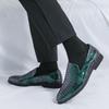 Herren Slipper mit flachem Boden, bequem und lässig im Design, Party und Büro 38-46 Übergröße Lederschuhe Neu