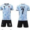 24-25 Portugal Fora Nº. 7 Camisa de Futebol de Clube Roupa Infantil Conjunto Adulto Tamanho 14-3XL