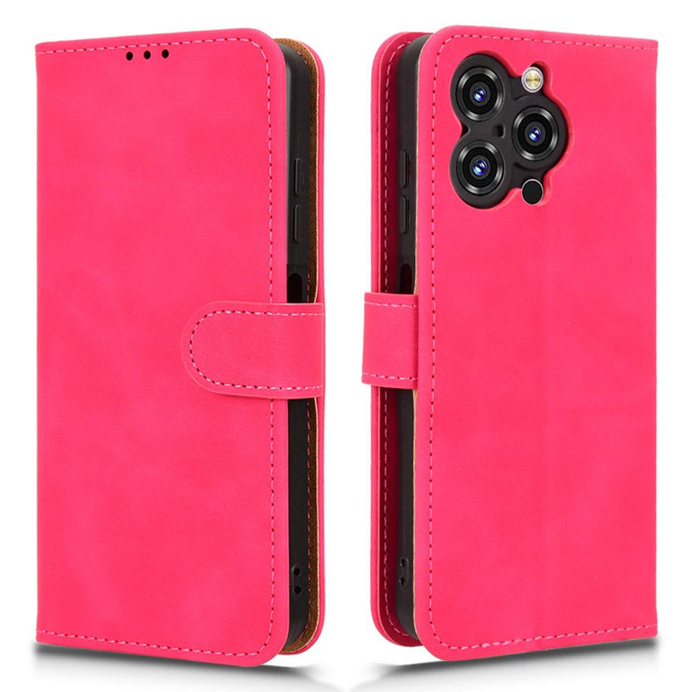 Кожаный чехол-книжка для Oukitel C3, с ощущением кожи, противоударный, с кошельком, подставкой