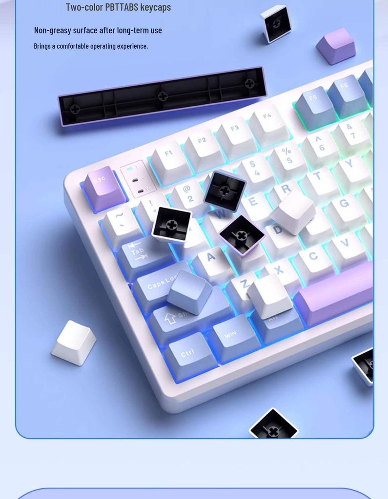 LEOBOG Hi98C Wireless Three-Mode Bluetooth Mechanical Gaming Keyboard