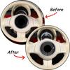 Carbon Fiber Steering Wheel  Ring Trim Cover For Abarth 595 2011-