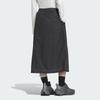 Adidas FOS Series Future Style Woven Skirt Water-Resistant Comfortable Casual Long Skirt Women Skirts Carbon-Black JM4268
