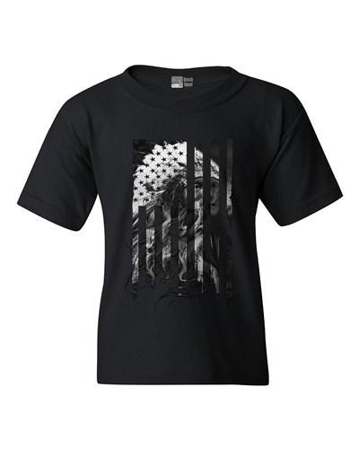 Native American Flag Patriotic Support DT Youth Kids T-Shirt Tee Unisex T-Shirt XXXXL