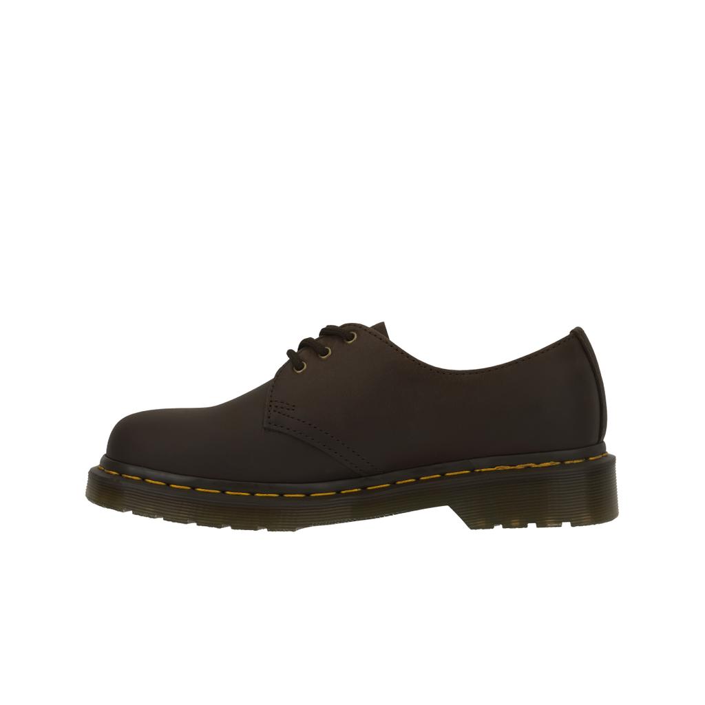 Dr. Martens 1461 Crazy Horse Leather Flat Low-Top Casual Shoes Unisex Sneaker Brown Yellow 11838201