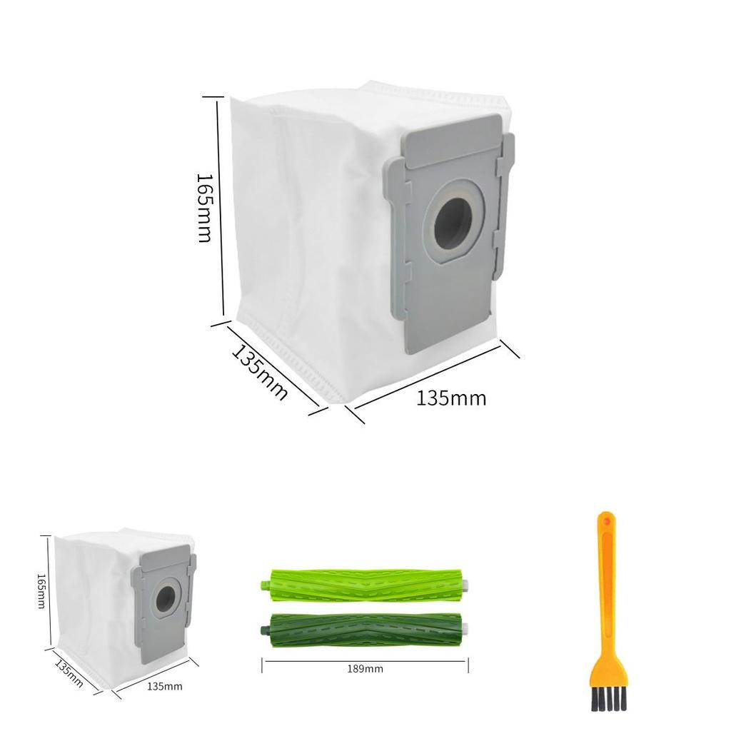 Pour Irobot Combo I5 J5 Accessoires d'aspirateur robotique Comprend la brosse principale, la brosse latérale et le sac à poussière