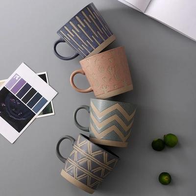 Nordic Coffe Ceramic Cup Couple Water Cup Breakfast Cups Porcelain Coffee Cups Retro Mug for Coffee Teaware Cafes Drinkware Bar