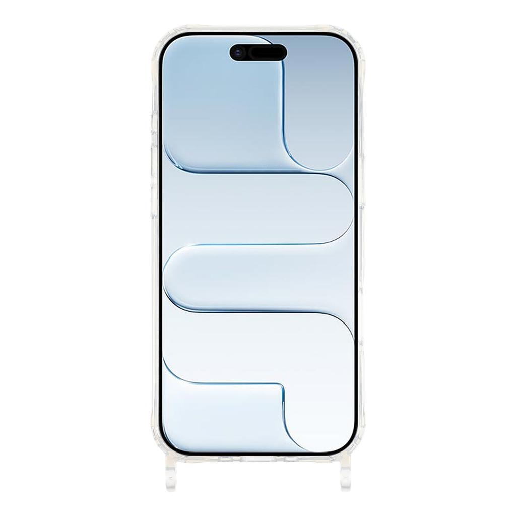 For iPhone Air Case PC+TPU 1.5mm Clear Phone Cover with Lanyard Holes