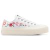 Converse Chuck Taylor All Star Lift Platform Low Letnia Haftowana Damskie Sneakersy Białe Egret Oops-Różowy A10822C