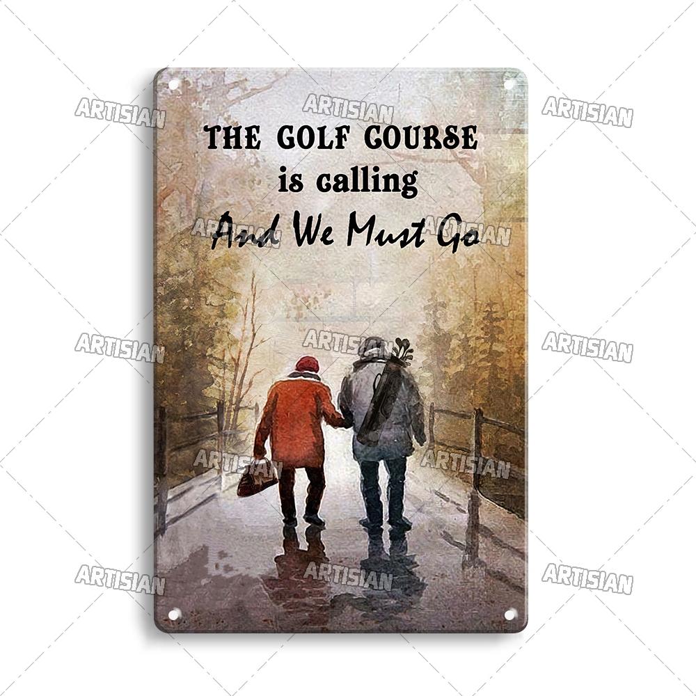 Artisian Sport Metal Plate Golf Tin Sign Vintage Decorative Poster Wall Decor Garage Bar Pub Club Hotel Kitchen Home Man Cave