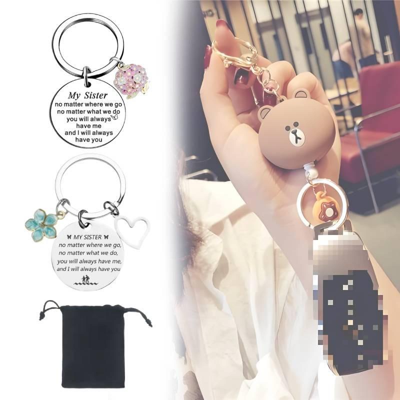 My Sister Stainless Steel Keychain Pendant Thoughtful Friendship Gift For All Occasions