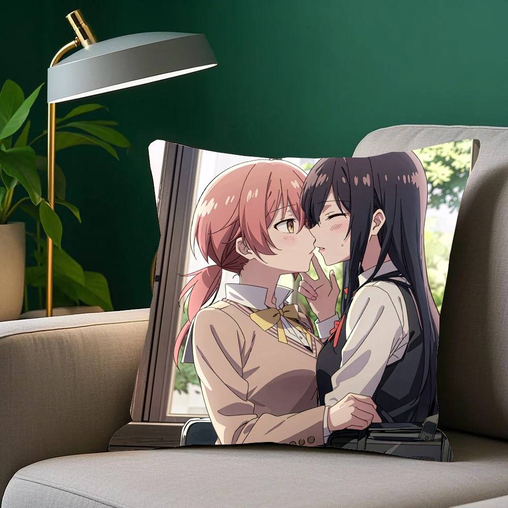 Bloom Into You Bilibili Animation Pillow Case Sofa Cushion Cover Room Home Decoration