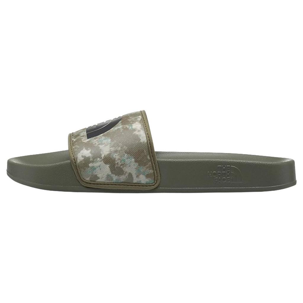 The North Face Base Camp Slide 3 Lightweight Shower Sandals for Outdoor Military Black US 7 Men's Camping, Olive/TNF (IYL), (25.0cm) [Used]