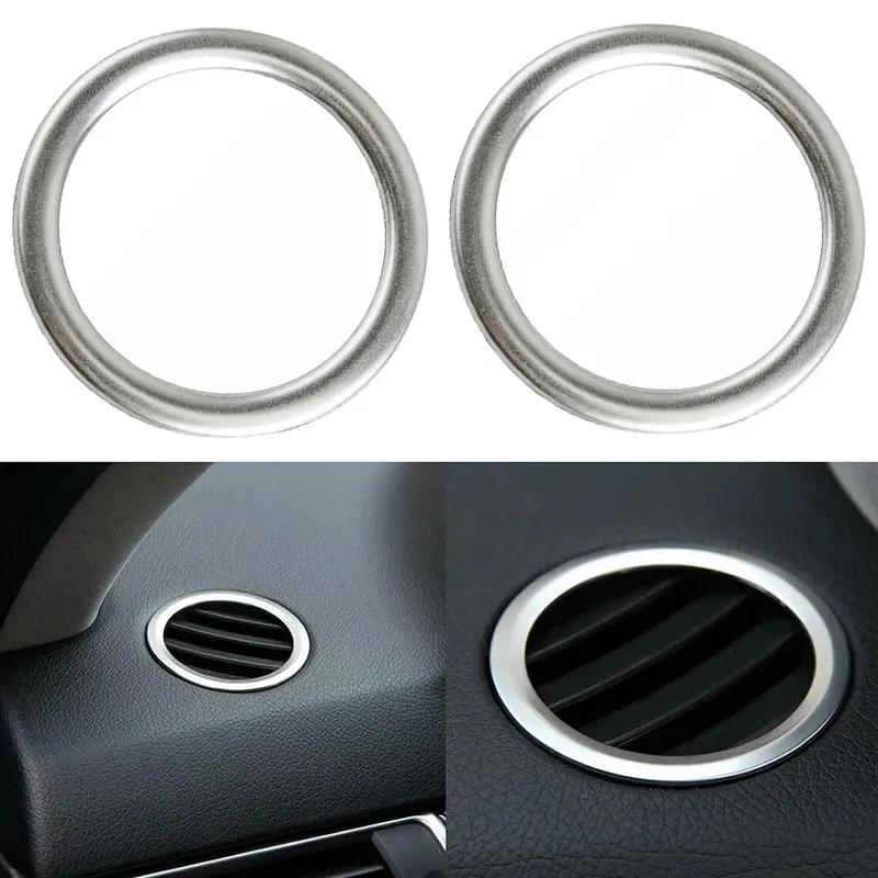 2Pcs Car Dashboard Air Vent Outlet Cover Ring Trim For Mercedes-Benz GL X166 2013-2015 For ML W166 2012-2015 For B Class W246