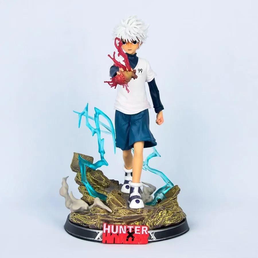 

Hunter x Hunter Anime GK Figure Killua Zoldyck Statue Scene Pvc Cartoon Doll Model Collection Decoration Toys Gift