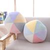 Rainbow Color Cushion Plush Toy Elastic Stuffed Plushies Back Pillow Bedside Ornament Gift For Kids Girls