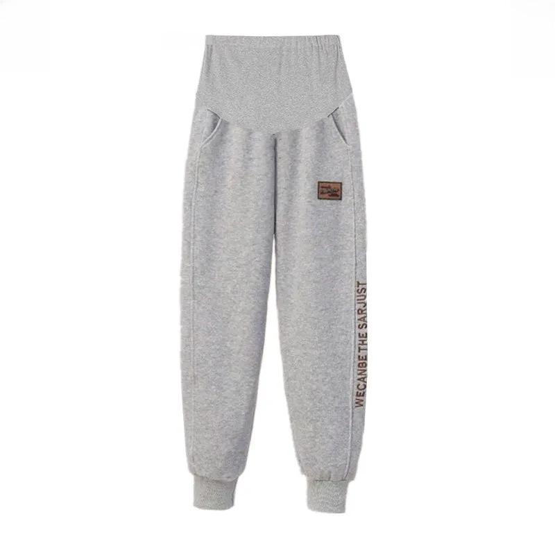 Maternity Spring/Autumn Casual Plus Velvet Sweatpants for Early Pregnancy