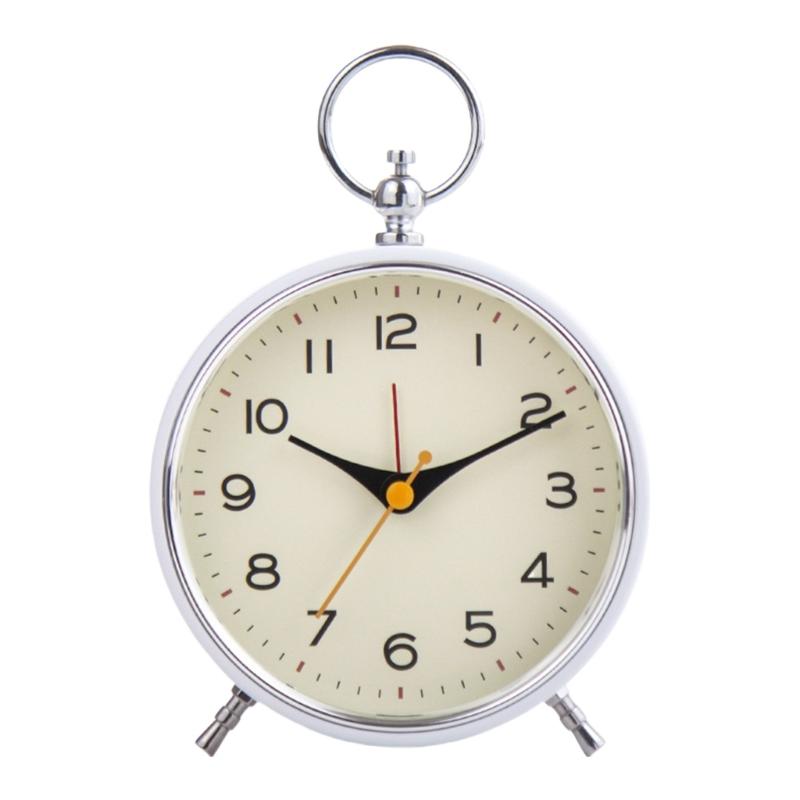 

Bronze Accented Alarm Clock Loud Alarm with Backlit for Effective Morning Waking Calls Bedside Clock белый