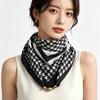 Magnetic silk scarf buckle chain silk scarf small square scarf spring, autumn and winter advanced sense matching shirt scarf neck protection scarf wom