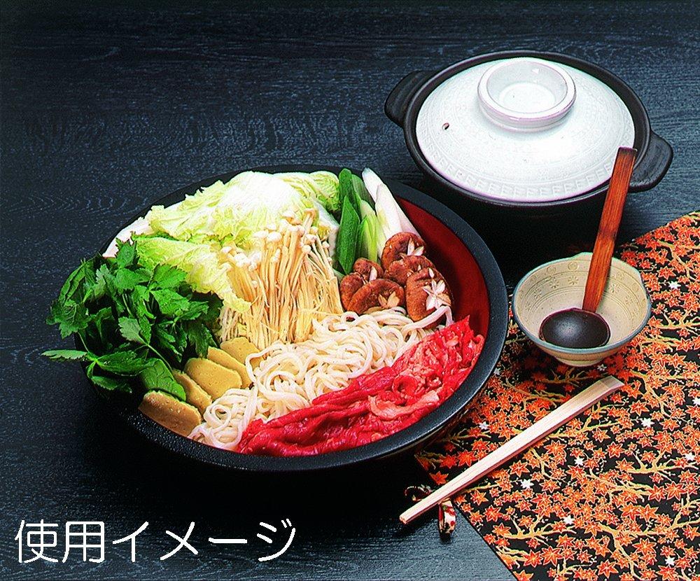 Yamanaka Lacquerware Serving Black with Red M13659 Dish, 10.0cm, Interior,