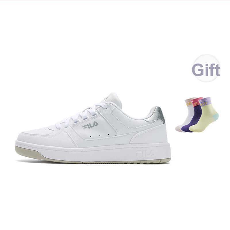New FILA TARGA 1+Round Shield Shoes Breathable And Lightweight Low Top Tennis Shoes Women's FILA White A12W531005FWT
