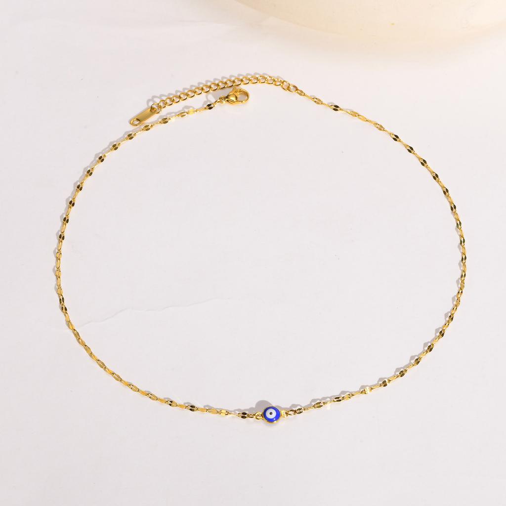 Evil Eye Necklace for Women,Tiny Turkey Blue Eye Pendant ,Protection Nazar Amulet Protection Jewelry