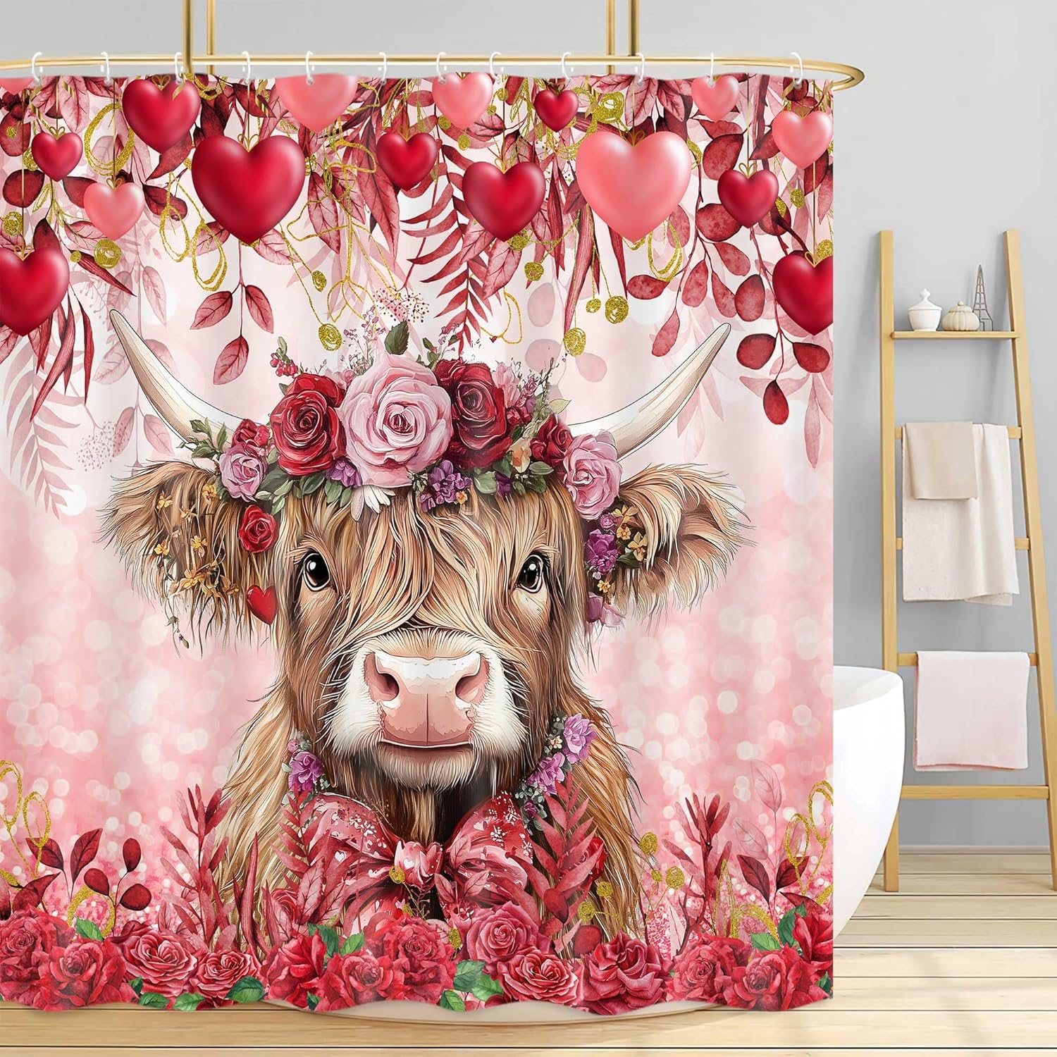 

Winter Christmas Shower Curtain For Bathroom,Cute Cardinal Bird Snowman For Snowflake Holiday Fabric Bath Curtain,Xmas Pine Tree W60H190(CM)-1 Pcs
