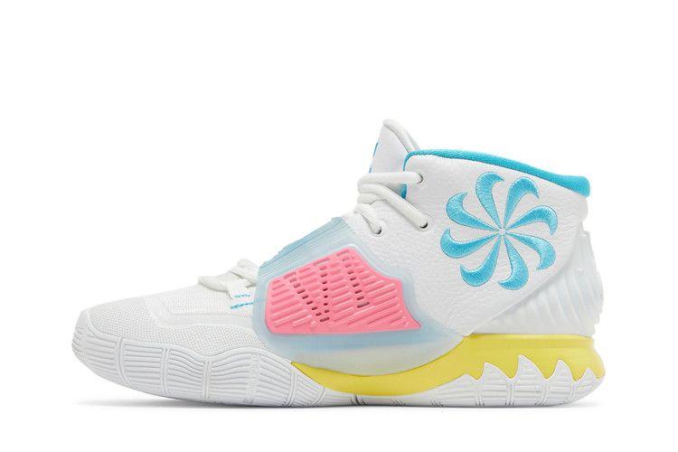 Kids' Sneakers Nike Kyrie 6 90s (GS) White/Opti Yellow-Digital Pink-Blue Fury