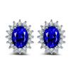 Orecchini Moda Lusso Girasole Caibao Incastonati di Diamanti
