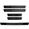 1/4/5Pcs Carbon Fiber Car Door Sill Scuff Plate Decor D Stickers For Renault RS Clio Megane 2 3 4 Captur Trafic Twingo Scenic 2