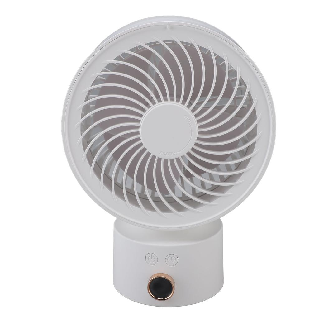 Circulator Desk Fan Battery Operated Portable USB Rechargeable Oscillating Table Fan with 4H Timer for Home Travel Camping