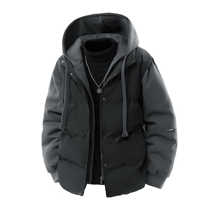 Unisex Thickened Cotton Hooded Jacket - Trendy, Warm, and Versatile Winter Outerwear