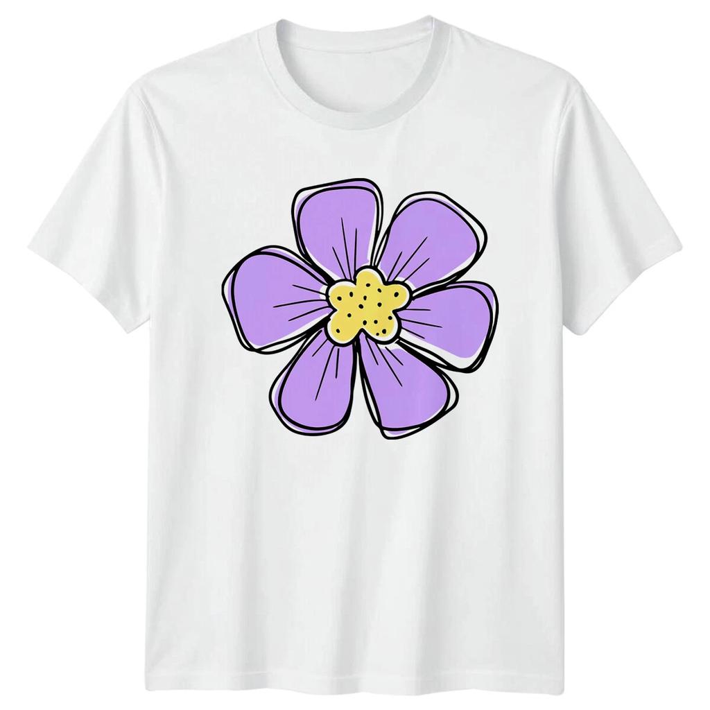 Purple Flower Floral Nature Graphic Tee Men Women Unisex T-Shirt Gift Idea