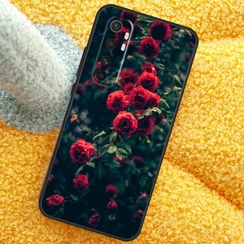 Beautiful Garden Red Roses Flowers Case For Xiaomi 15T 14T 13T 14 15 Ultra 17 Pro Max Cover For POCO F8 F7 F5 F6 X5 X6 X7 Pro