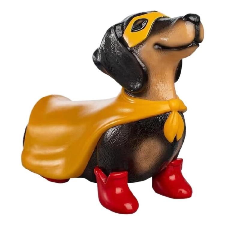 

Funny Vintage Halloween Dachshund Sculpture Home Accent Resins Sausage Dog Figurine For Home Office Desk Shelf Decors 1