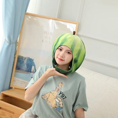 Cartoon Oval Watermelon Hood Hat, Plush Hood, Photo Props, Photo Props, Cartoon Hood