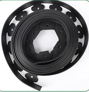 

10M L-Shaped PE Grass Edging Strip - Garden Landscape Divider for Lawn, Stone & Soil Separation, Root Barrier KTY 5*10 (thickness 2mm) чёрный