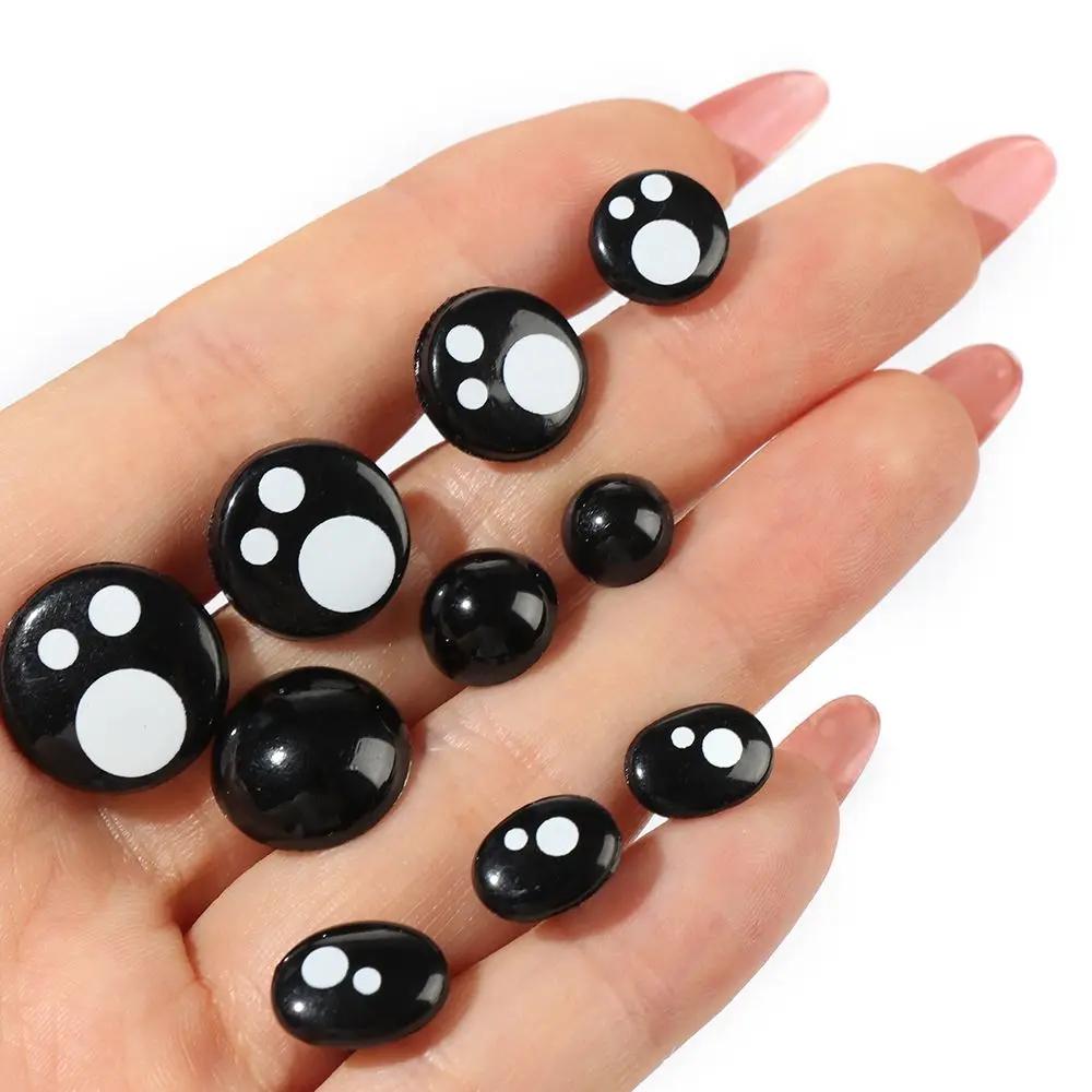 100 Pcs 8/12/14Mm Kawaii Doll Eyes Cartoon Safety Eyes Nose Toy Teddy Bear Stuffed Toys Diy Snap Animal Puppet Doll Accessories