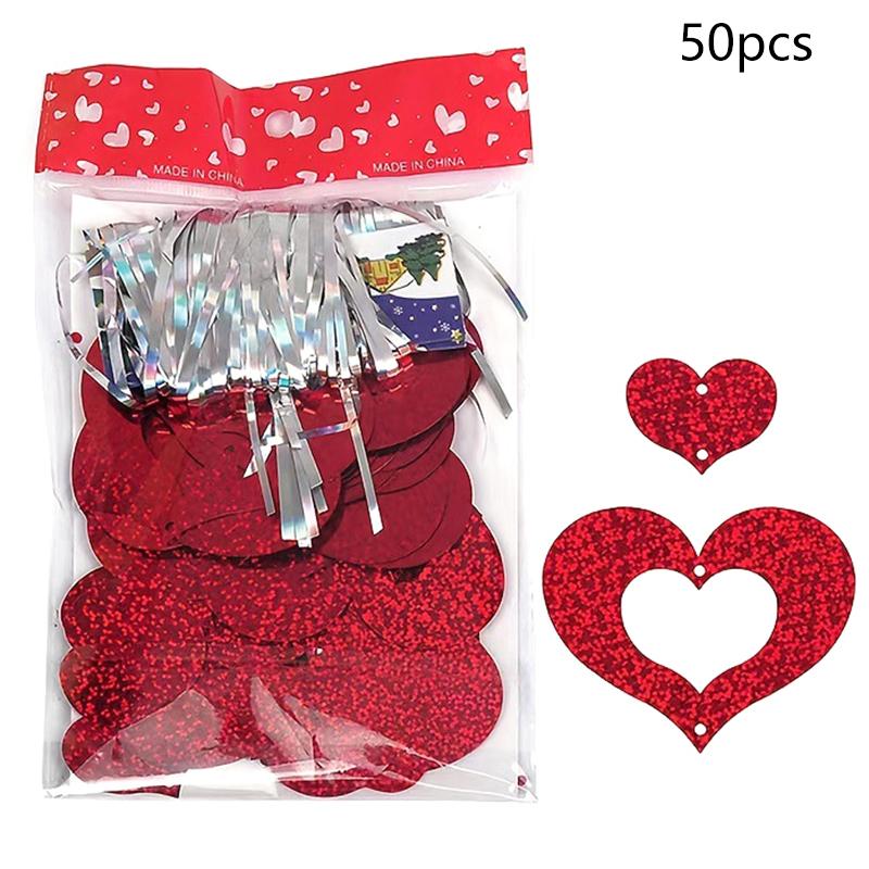 50Pcs Wedding Birthday Party Balloons, Rain Silk Pendants Holiday Supplies