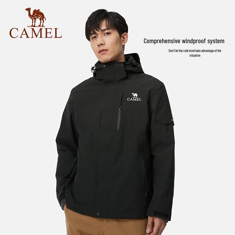 CAMEL Women's 3-in-1 Waterproof Windproof Fleece-Lined Jacket 723CA6B010