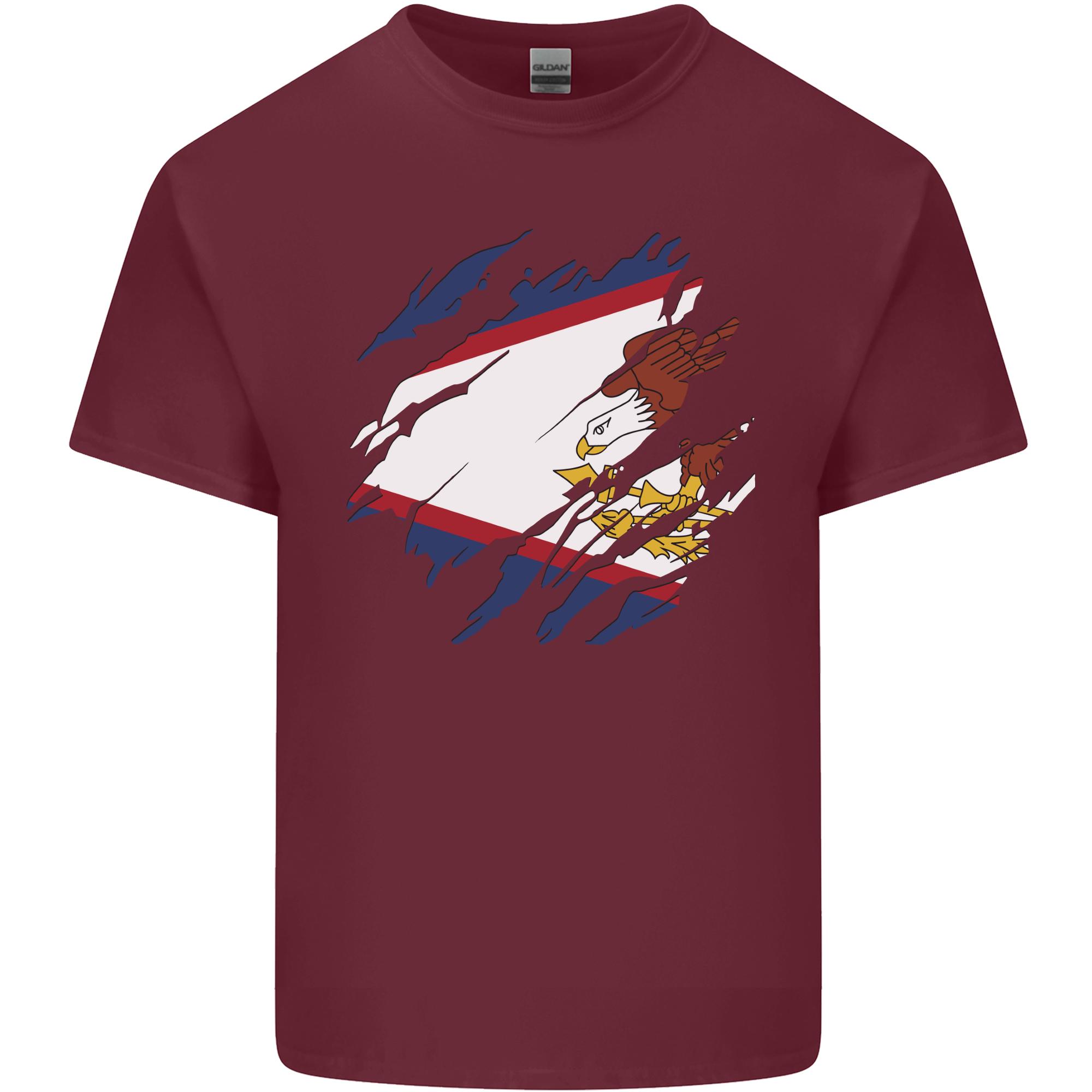 Torn Flag American Samoa Unisexs Light Cotton TShirt S