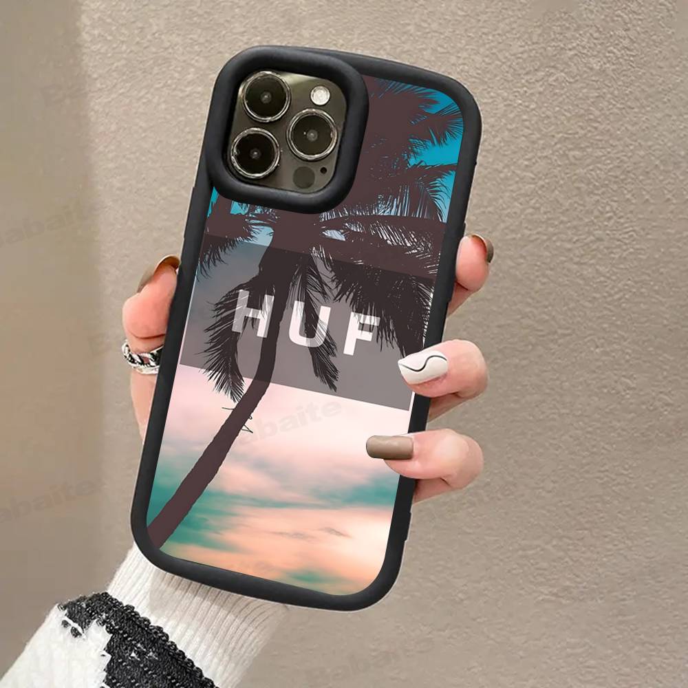 Brand H-HUF Phone Case For iPhone 11 12 13 16 15 17 14 Pro Max Soft Funda Silicone Cover