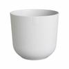 Plant Pot White Plastic Circular