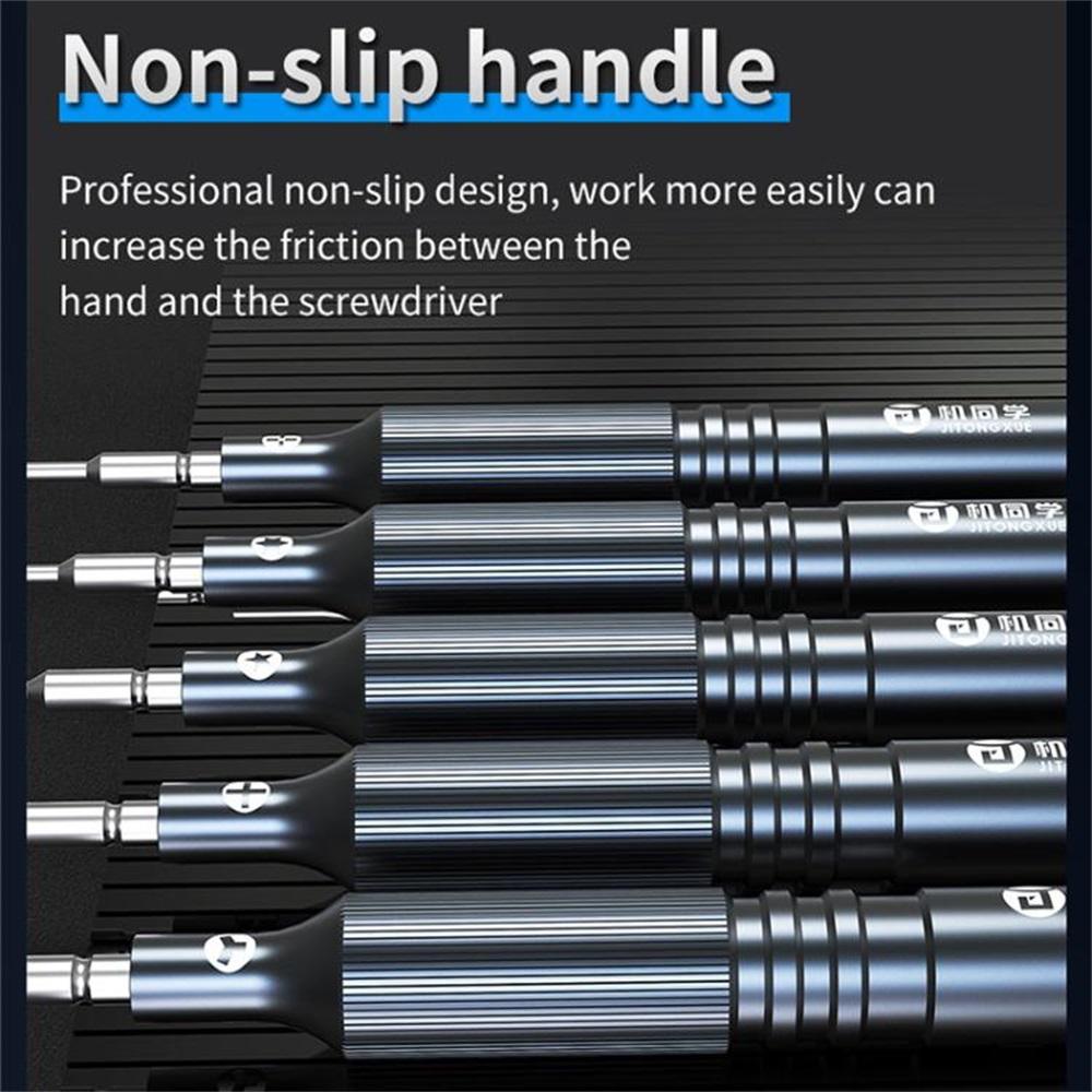 JITONGXUE JT-87 S2 Staal Antislip Precisieschroevendraaier voor Elektronica Reparatie