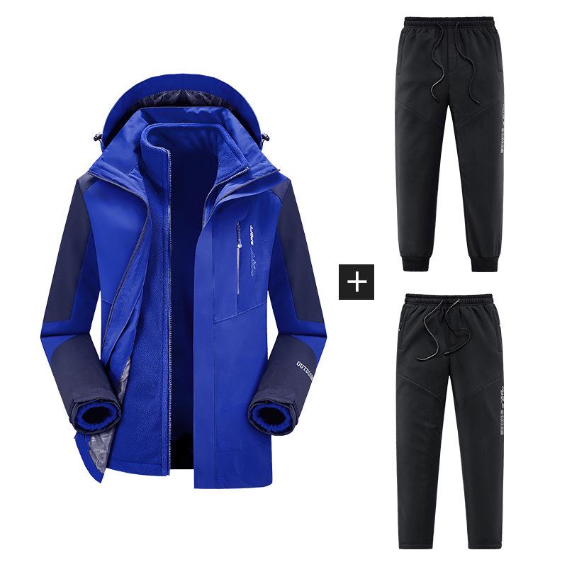 Couple's Ski Set: Men's 3-in-1 Jacket & Women's Plus-Size Waterproof Pants