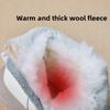 Genuine Leather Warm Wool Boots Winter Ankle Boots  Flat Bottomed Anti Slip Soft Bottomed Women Snow Boots